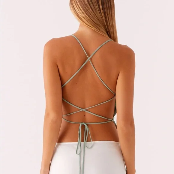 Peppermayo Mint Sequin Cami Top - Picture 2 of 6